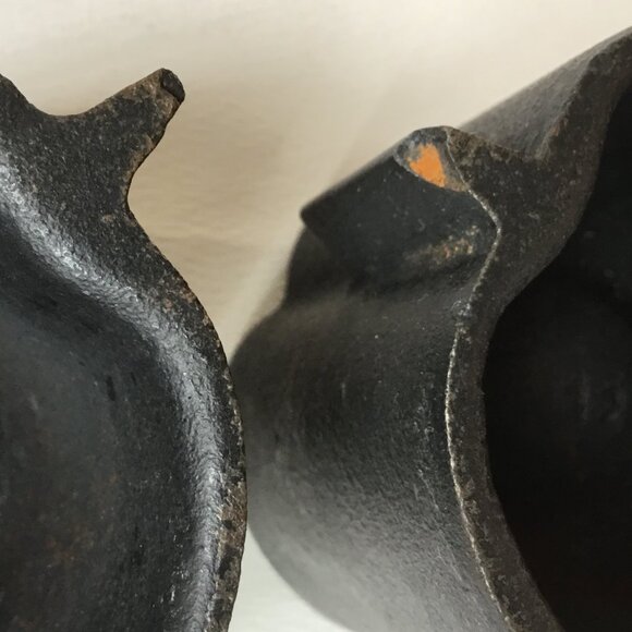 Vintage Dansk Black Cast Iron Candlesticks Set of 2 - Picture 10 of 11